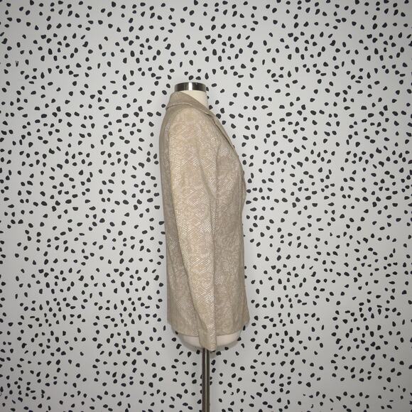 Finders Keepers Neutral Tan Snakeskin Print Olivia Single Button Blazer - Picture 7 of 11